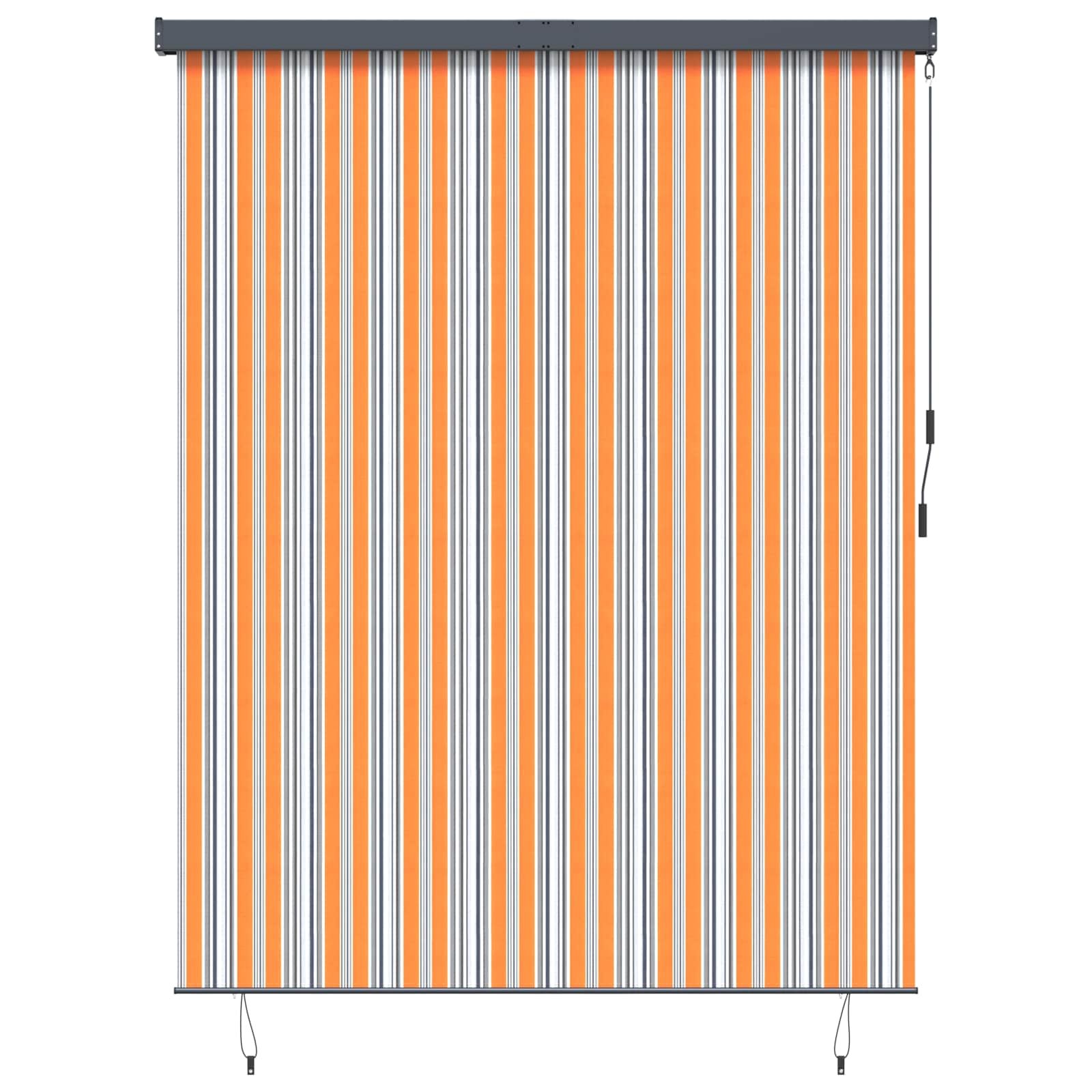 Walplus Polyester Roller Blind - Yellow and Blue - 200 x 250 cm