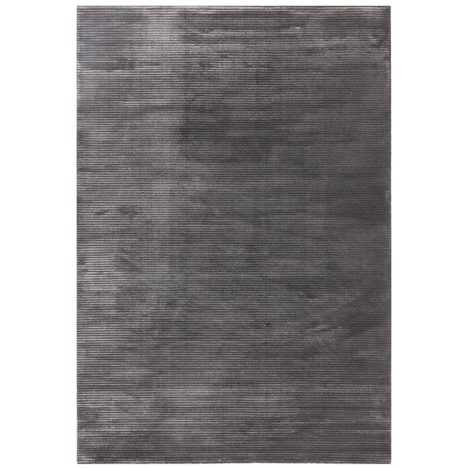 Mega Flooring Black Modern Plain Rug - 120 x 170cm