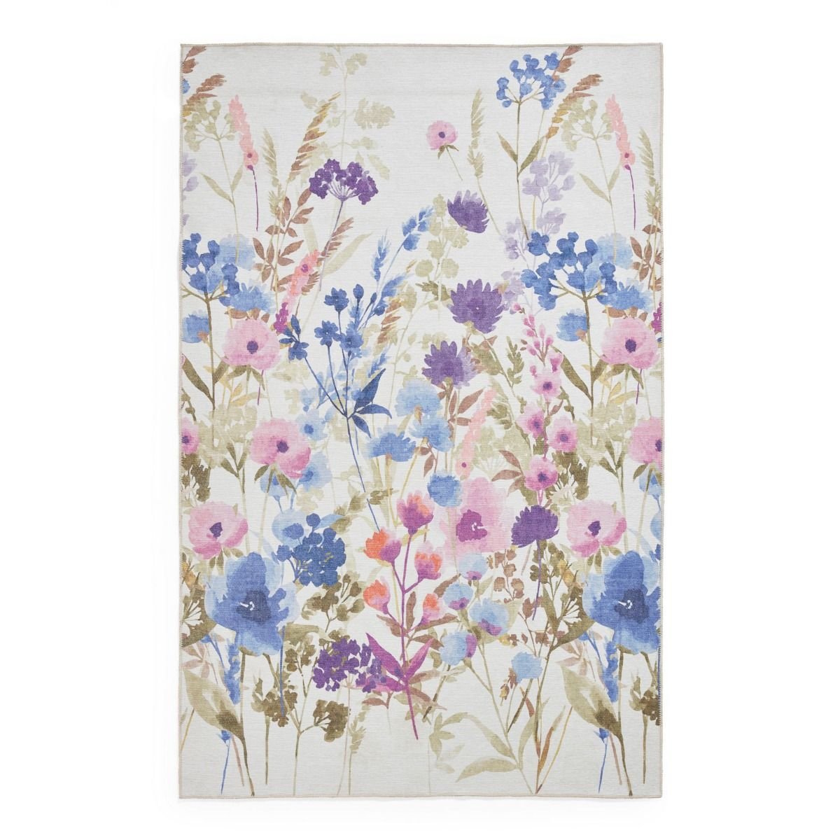 Mega Flooring Purple Modern Floral Rug - 122 x 170cm