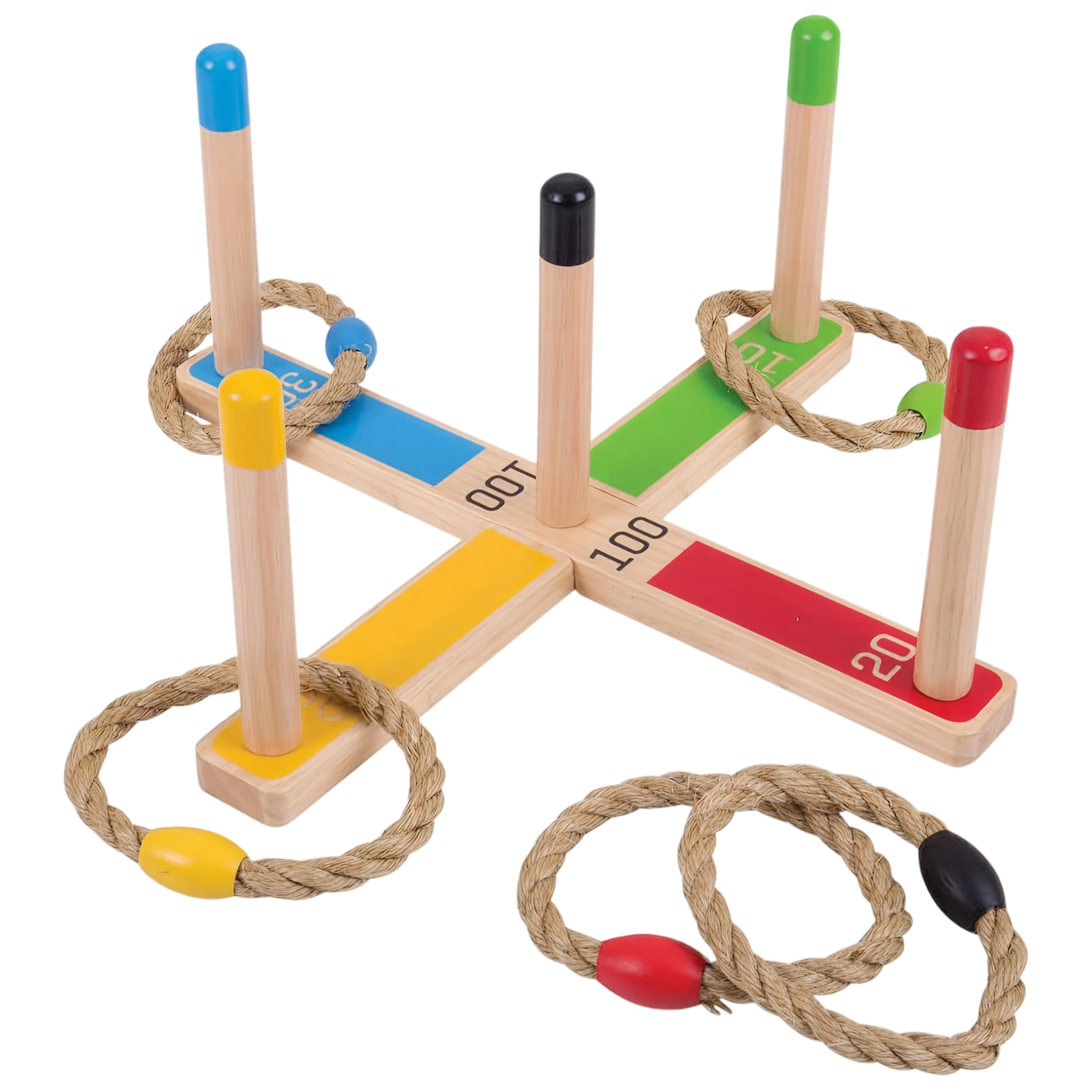 Bigjigs Toys Wooden Quoits - 3 Years +