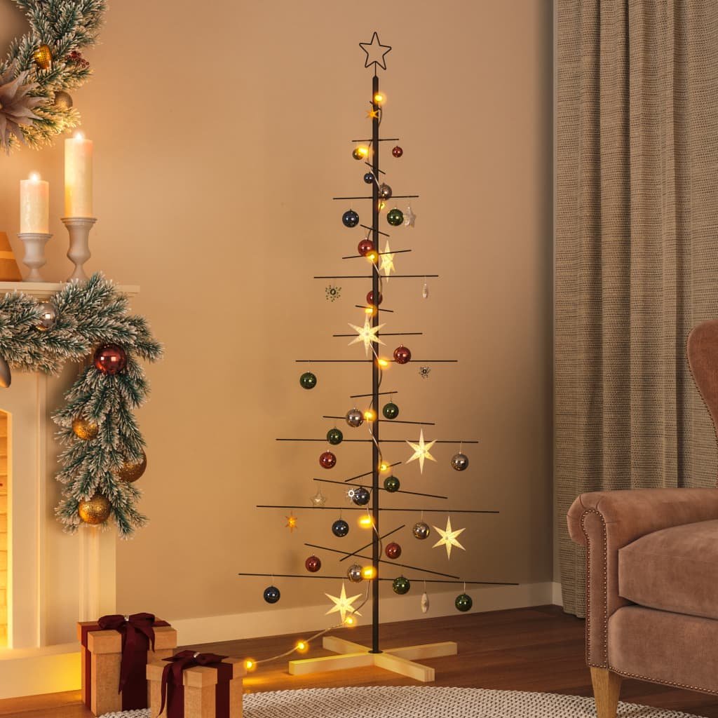 Walplus Artificial Christmas Tree - Black - 180 cm