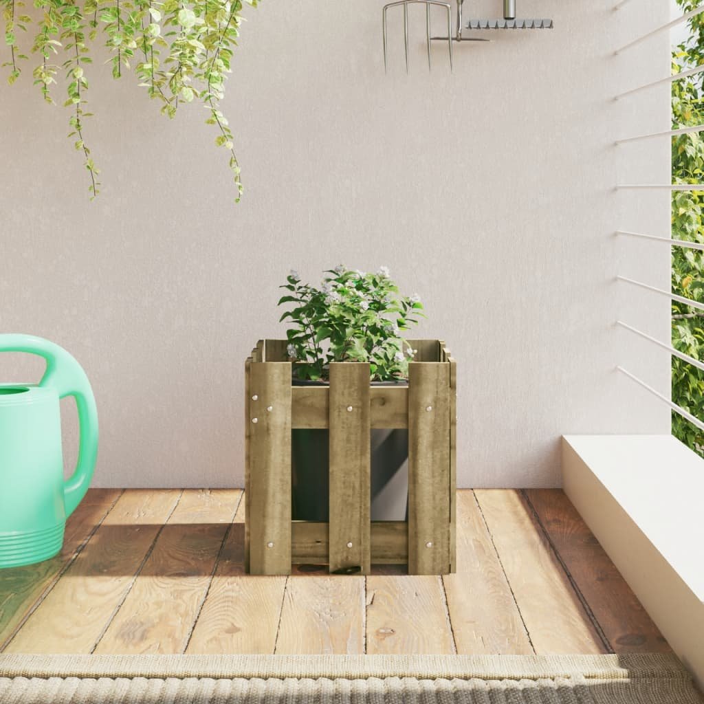 Walplus Wood Garden Planter V2 - 30 x 30 x 30 cm
