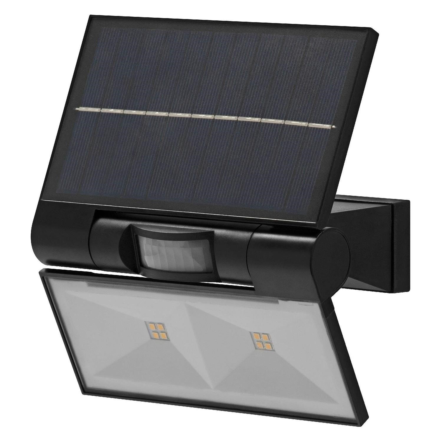 Osram Endura Solar 2.9W 380lm IP44 Dual Sensor Outdoor Floodlight - Black