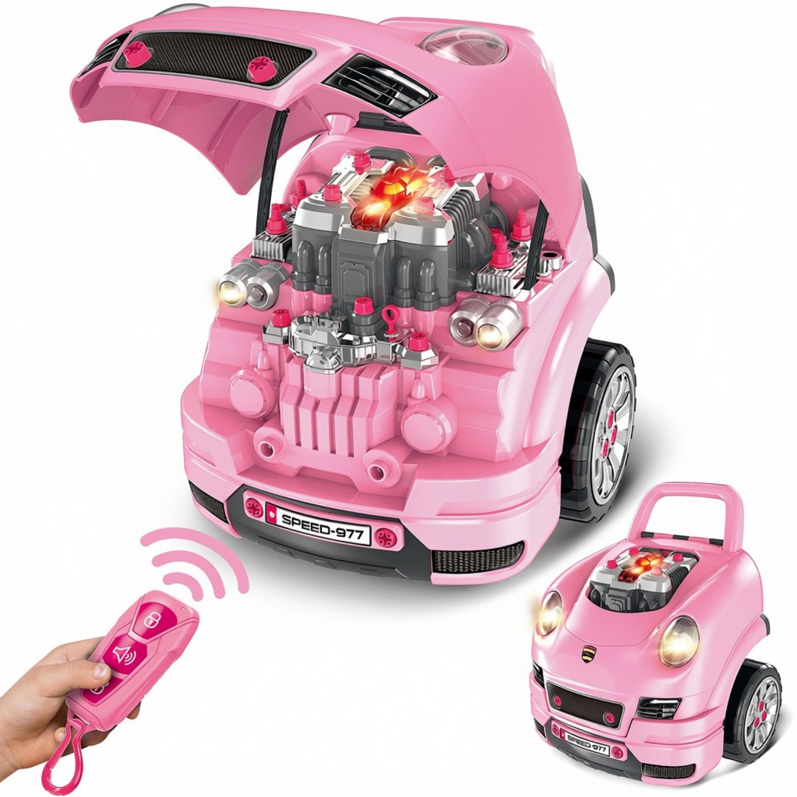 deAO Play Mechanic Toy Remote Control Key - Pink