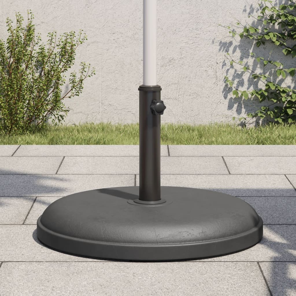 Walplus Parasol Base for dia / Poles 25 kg Round - Dark Grey - 38 mm