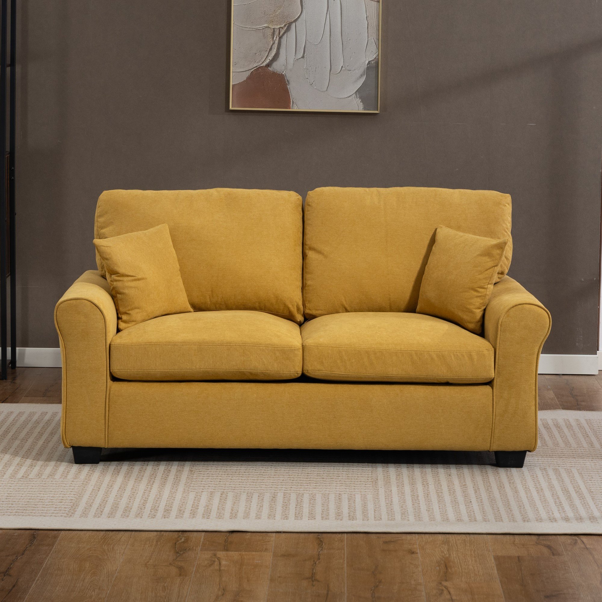 Artemis Home Lewiston Fabric Pull Out Sofabed - Yellow