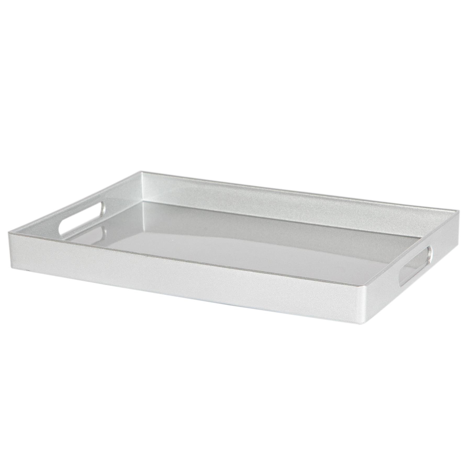 Argon Tableware Rectangle Serving Tray - Silver