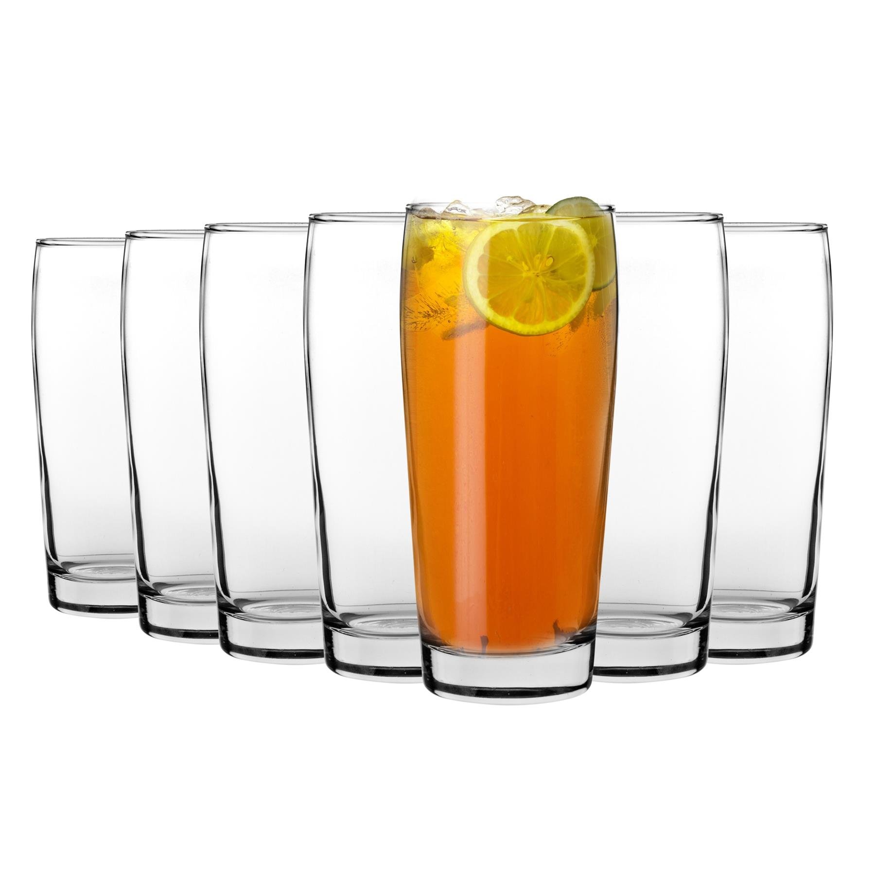 LAV Bardi Willi Becher Beer Glasses - Clear - Pack of 12