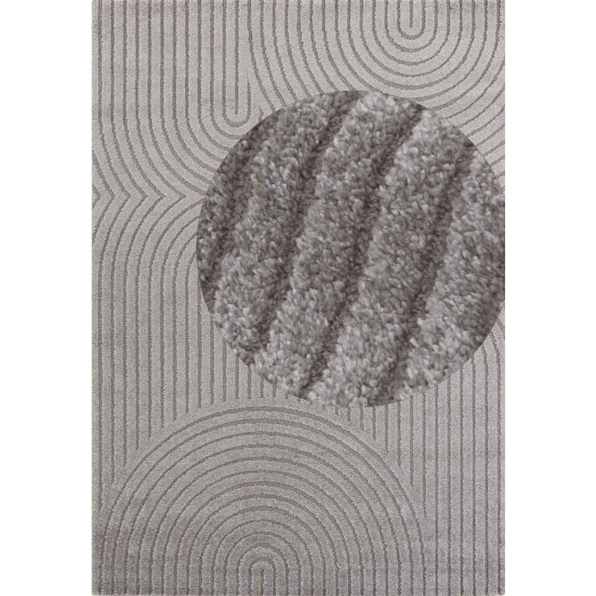 Hanse Home Grey Panglao High Low Rug - 80 x 150cm