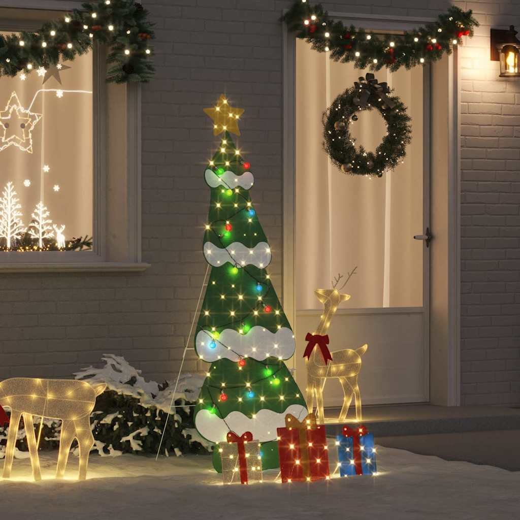 Walplus Steel Artificial Christmas Tree - Multicolour - 60 x 180 cm