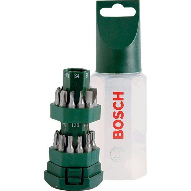 Buy Bosch 25 Piece Screwdriver Bit Set Diy Power Tool