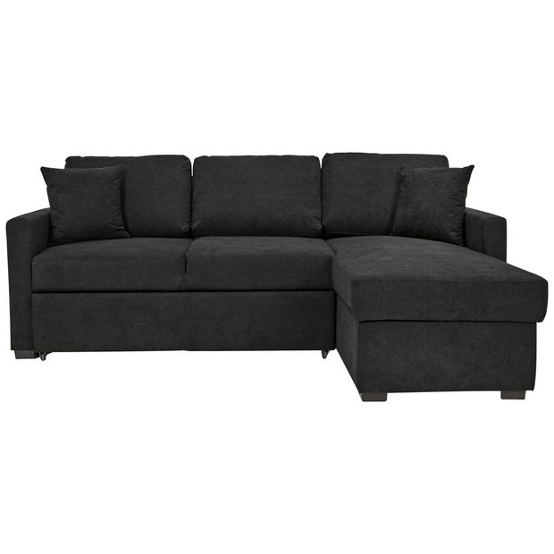 Argos home reagan right corner fabric store sofa bed