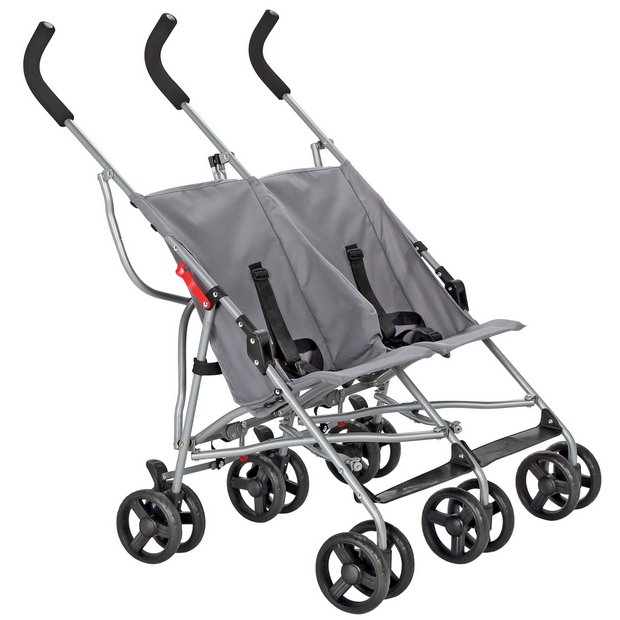 Buy Cuggl Elder Double Pushchair - Grey | Prams and pushchairs | Argos