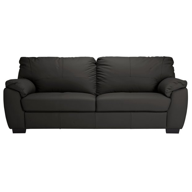 Argos leather on sale sofa sets