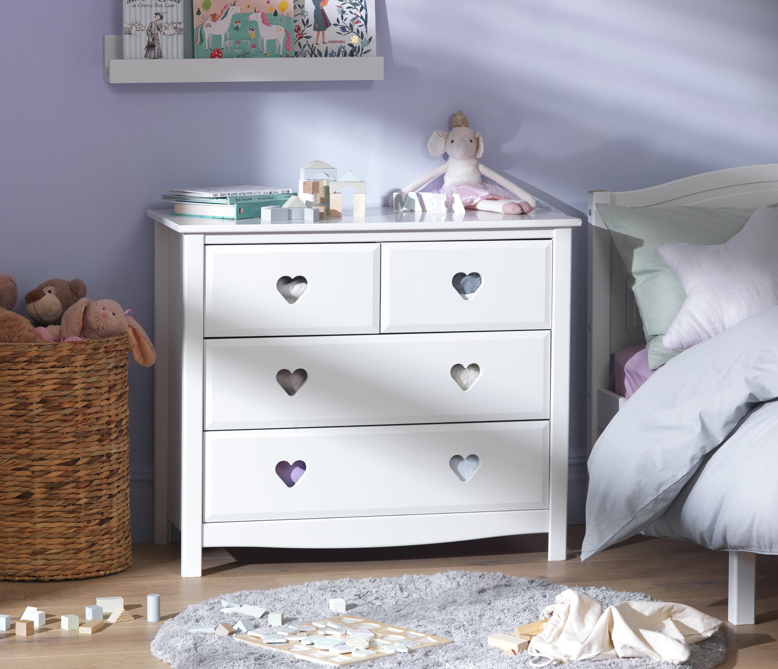 Argos Home Kids Mia 4 Drawer Chest - White