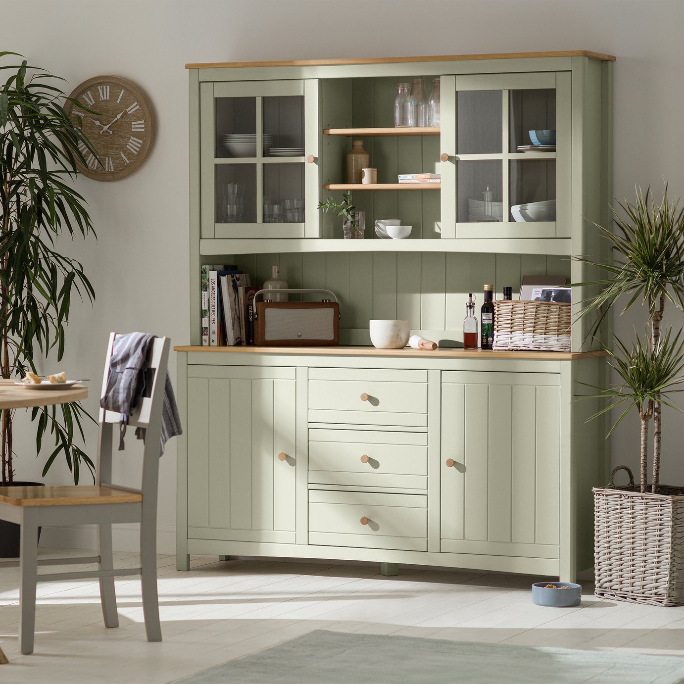 Habitat Bournemouth 4 Door 3 Drawer Sideboard - Beige