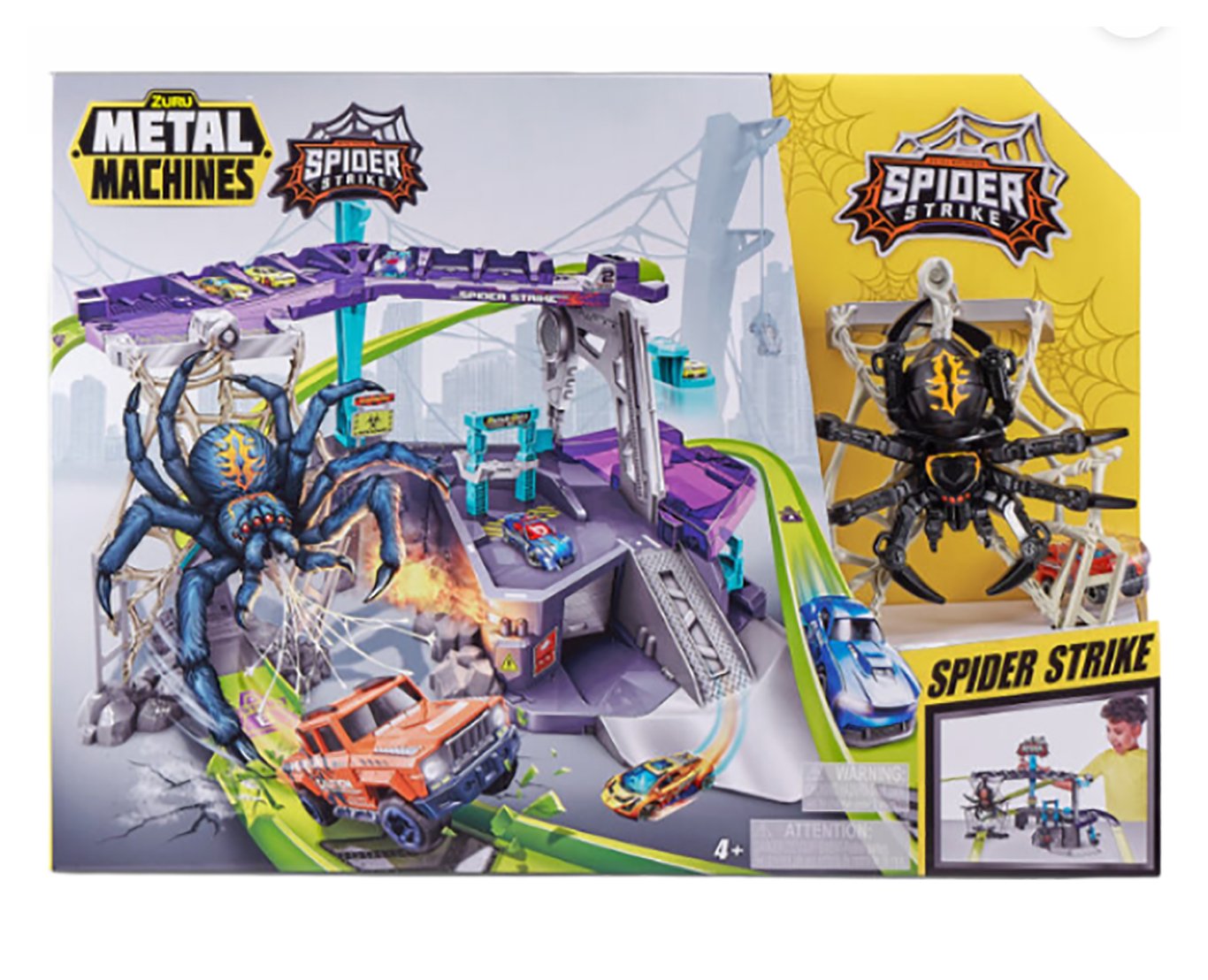 Metal Machines Spider Strike Garage 10 Cars Playset