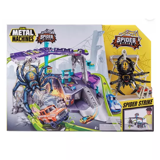 Metal Machines Spider Strike Garage 10 Cars Playset