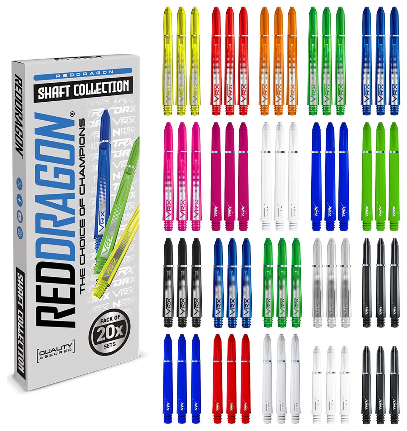 Red Dragon 20pc Shaft Collection