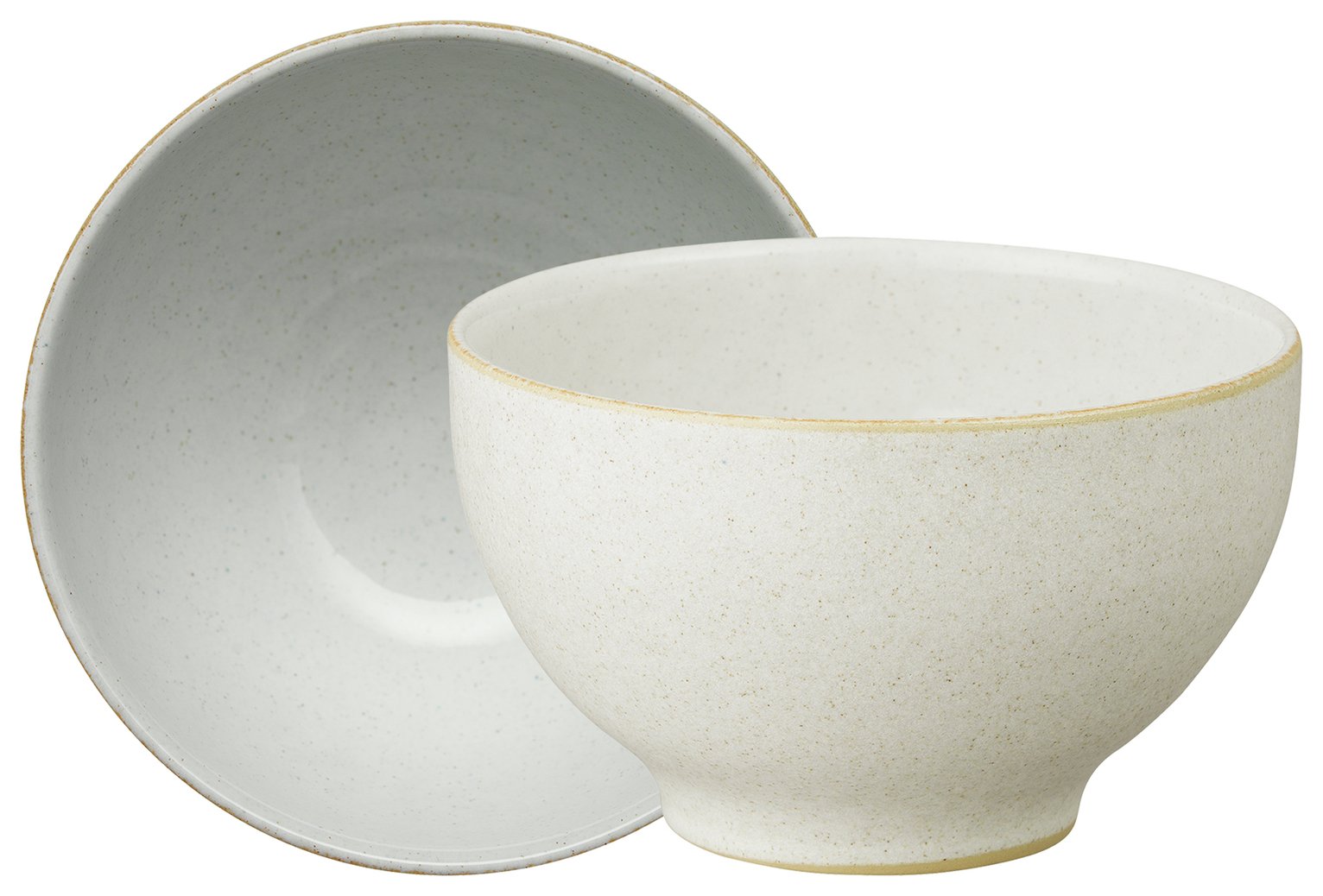 Denby Impression Set of 4 Stoneware Nibble Bowls - Cream