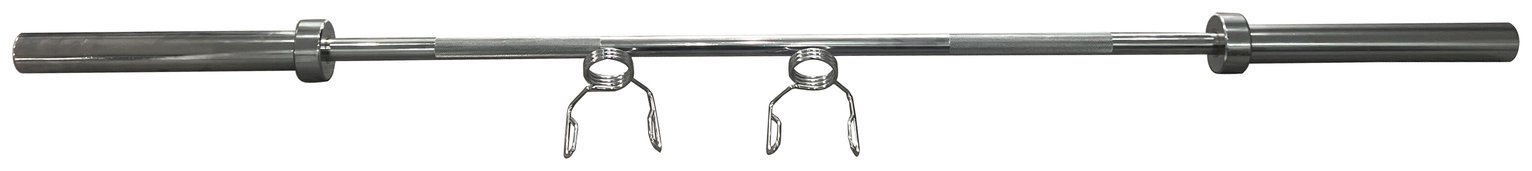 Pro Fitness 6ft Olympic Barbell - Chrome