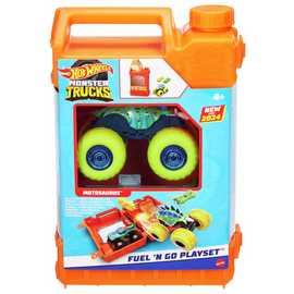 Hot Wheels Monster Trucks Fuel N' Go Playset