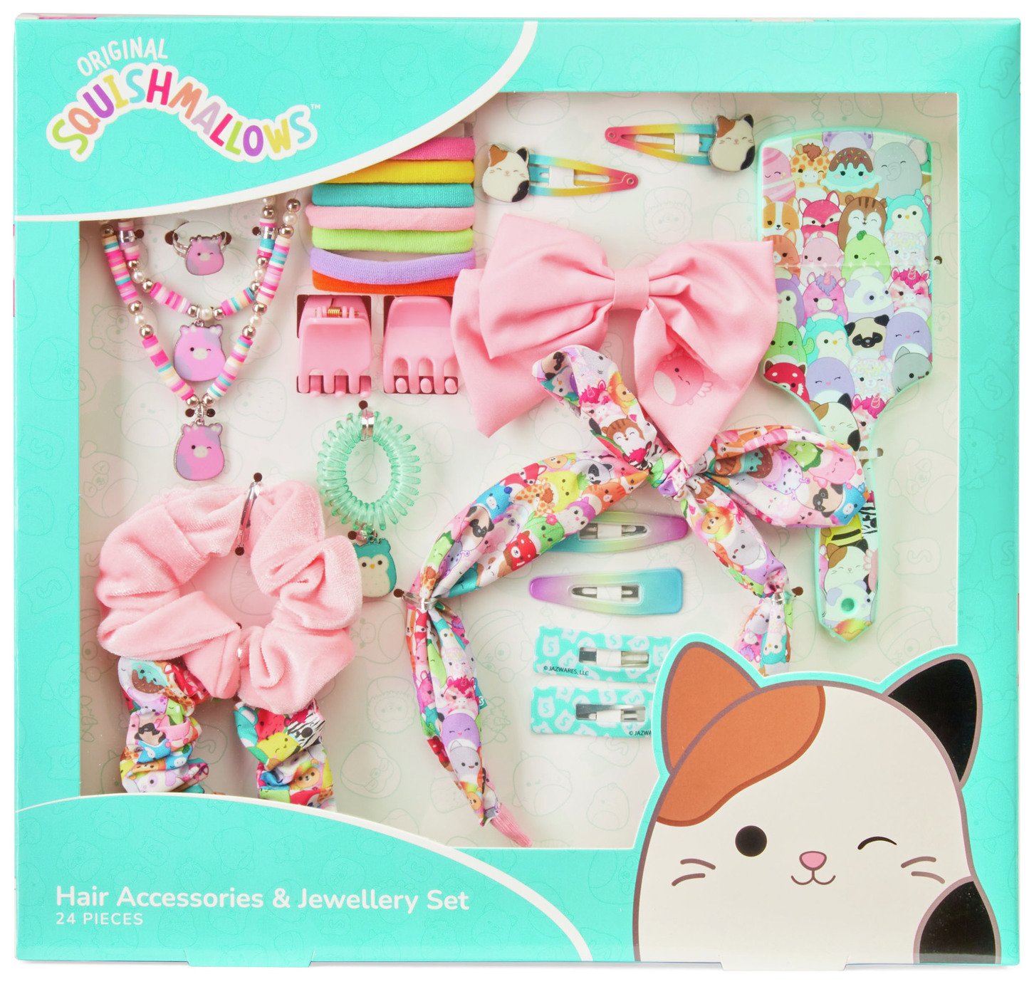 Squishmallows 24 Pieces Hair and Jewellery Set