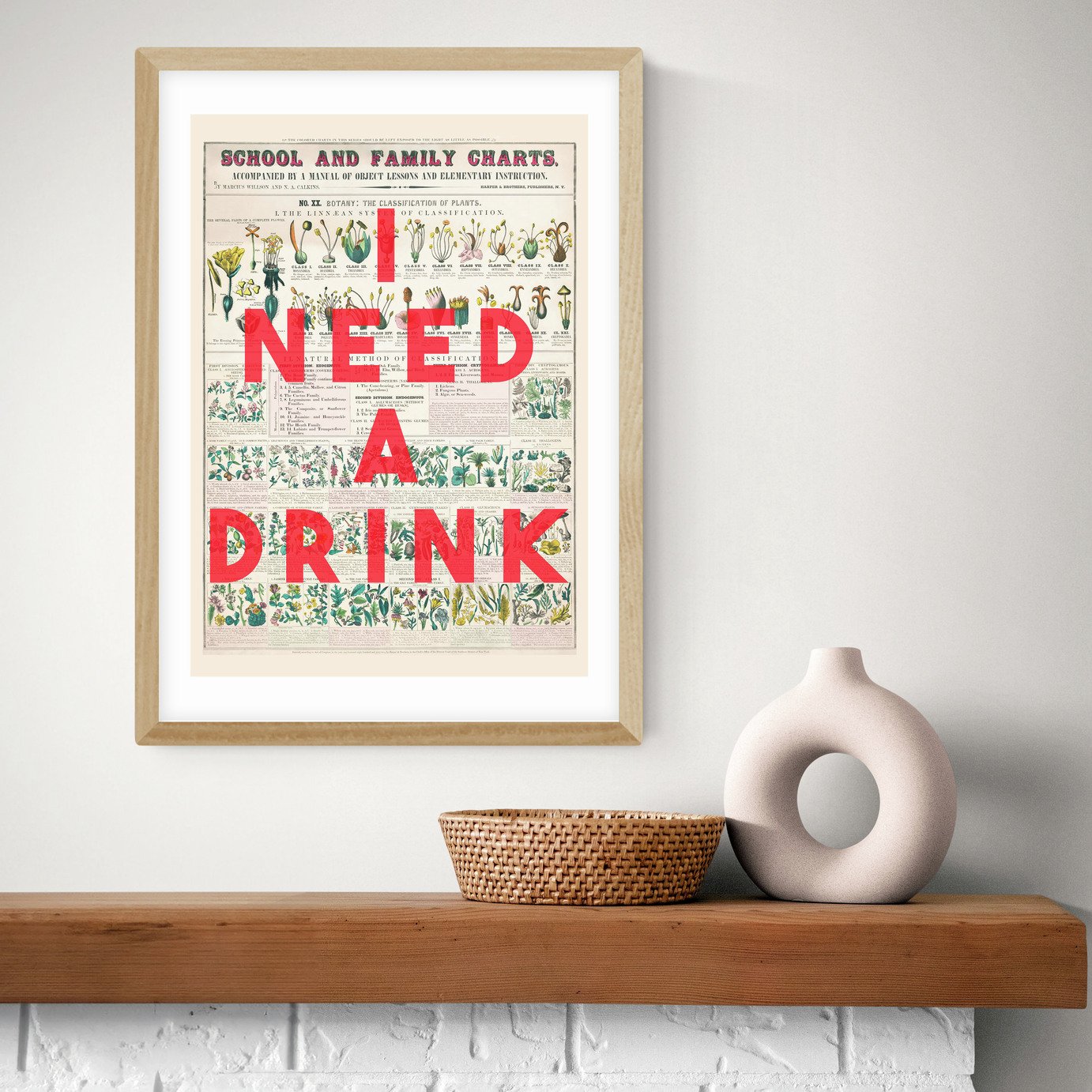East End Prints I Need A Drink Art Print