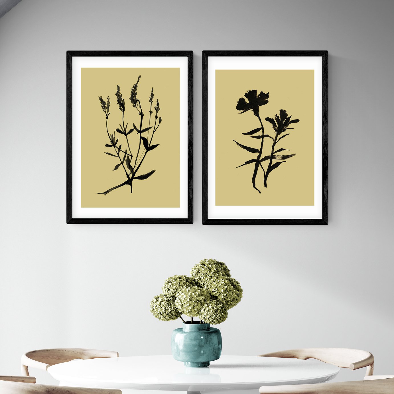 East End Prints Inky Botanical Art Print