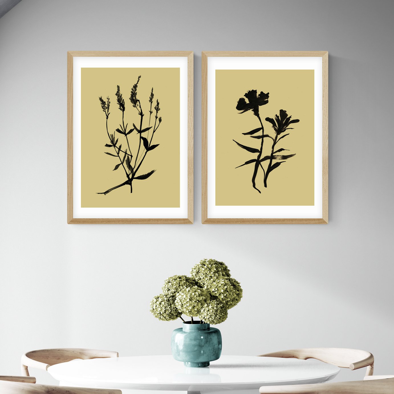 East End Prints Inky Botanical Art Print