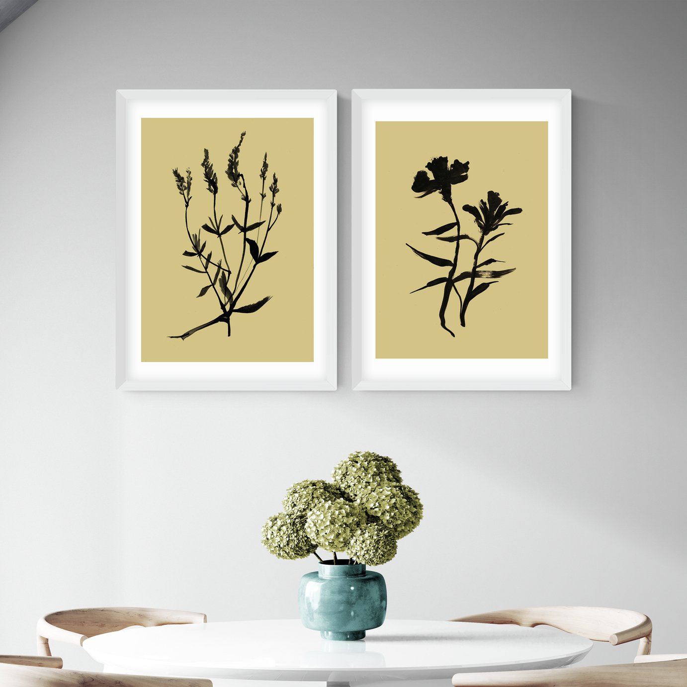 East End Prints Inky Botanical Art Print
