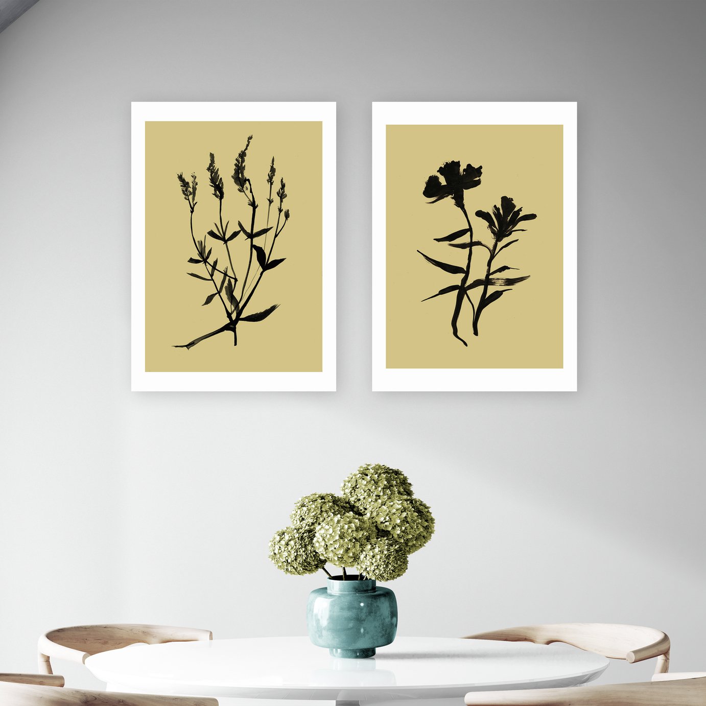 East End Prints Inky Botanical Art Print