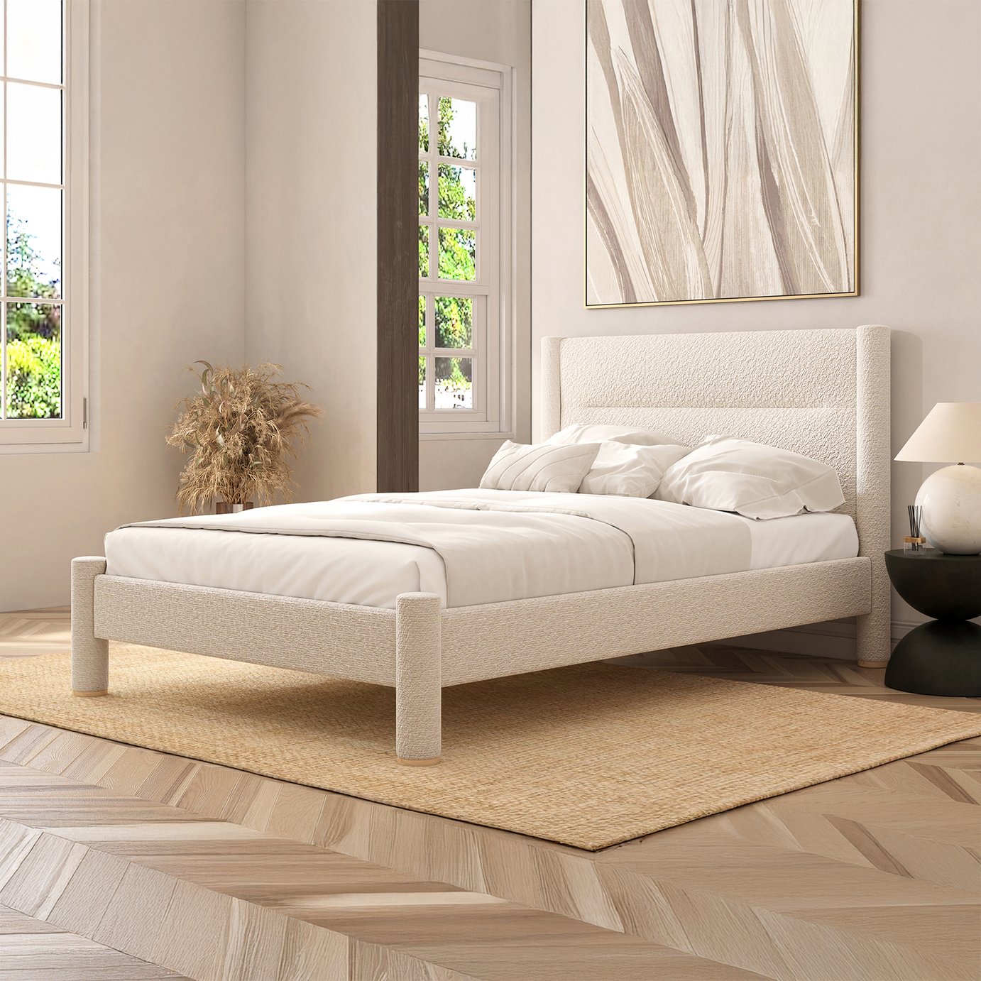 Habitat Vallero Luxe Boucle Bed Frame