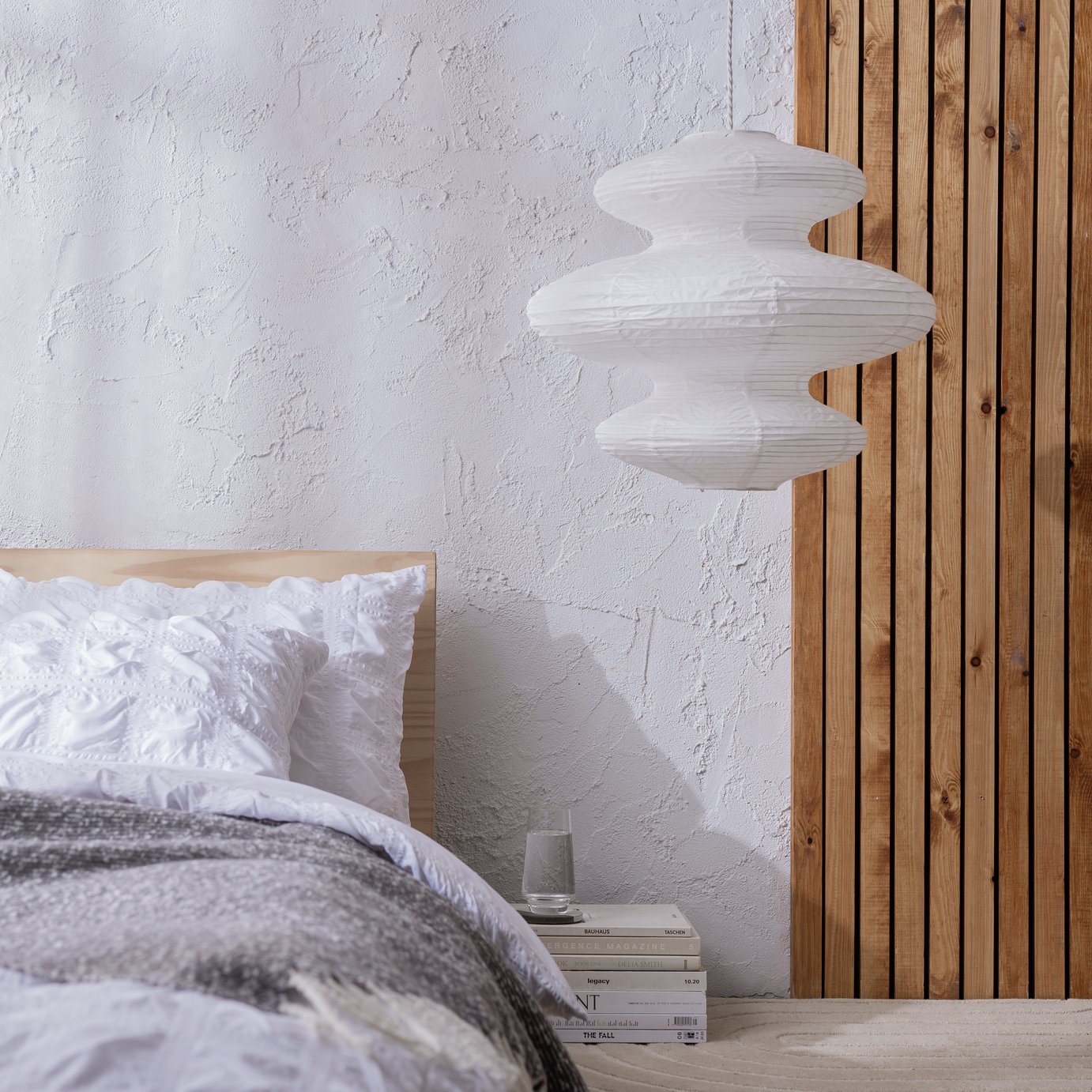 Habitat Sala White Paper 3 Tier Lampshade - 53.5cm