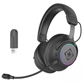 Deltaco PS5, PS4, PC Wireless RGB Gaming Headset - Black