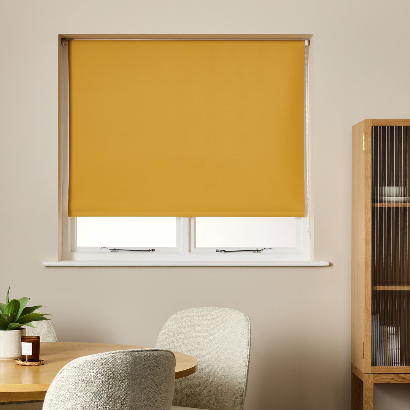 Habitat Blackout Mustard Roller Blind