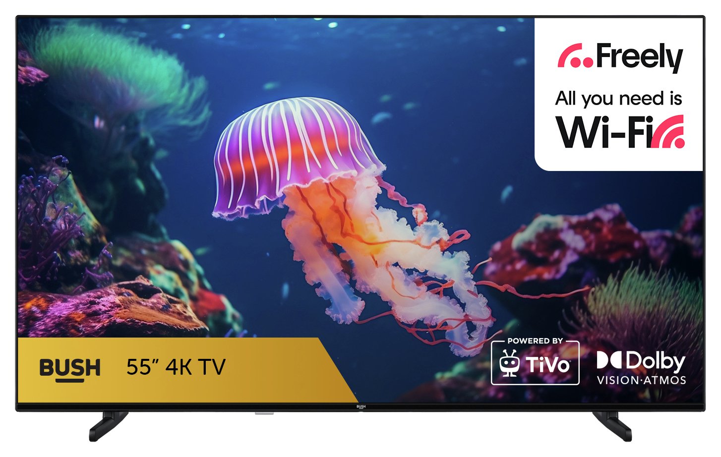 Bush 55 Inch 55UT24SB Smart 4K UHD HDR LED TiVo Freely TV