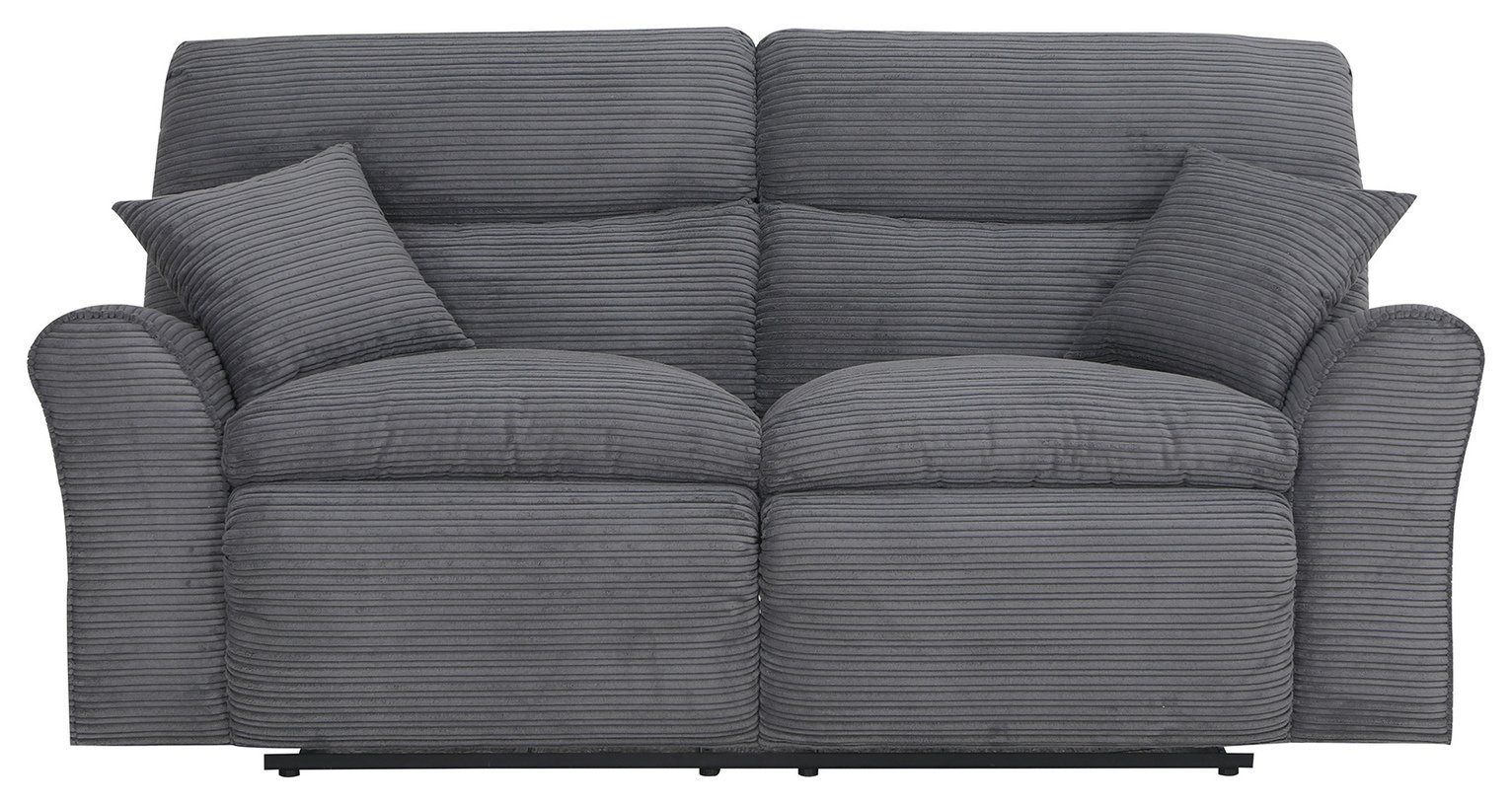 Argos Home Harry Fabric 3 Seater Recliner Sofa - Light Grey