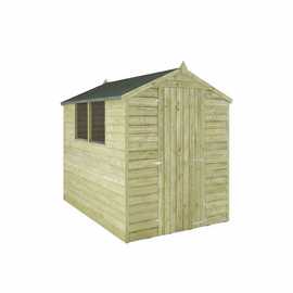 Mercia Wooden Overlap Apex Garden Shed - 7 x 5ft