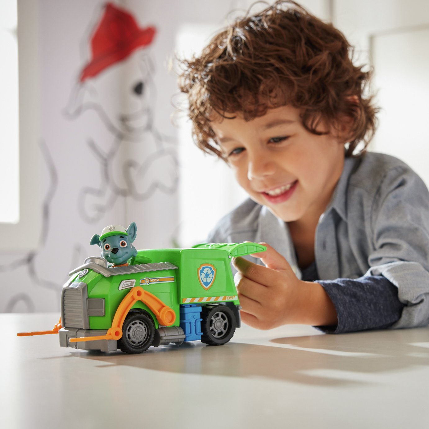 recycling truck playset