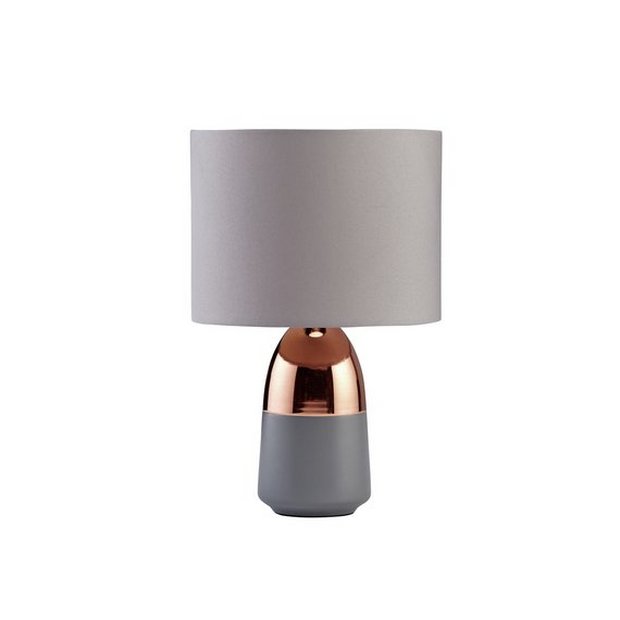 Grey touch bedside deals lamps