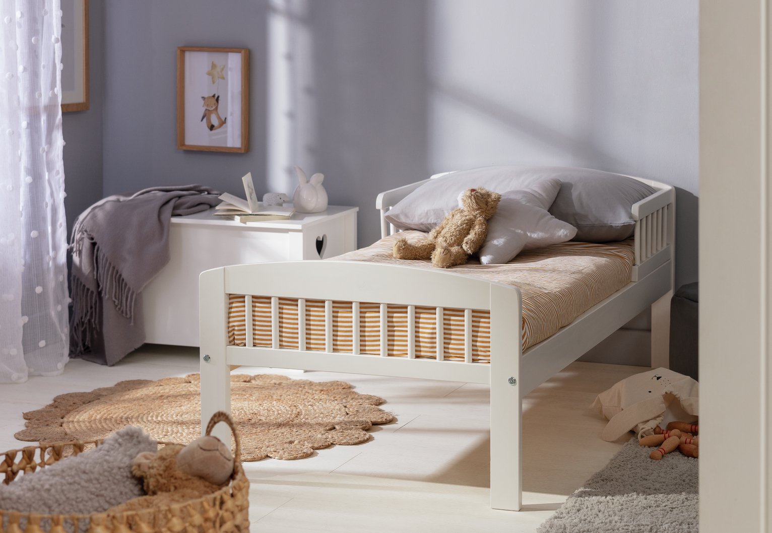 Argos Home Jesse Toddler Bed Frame - White