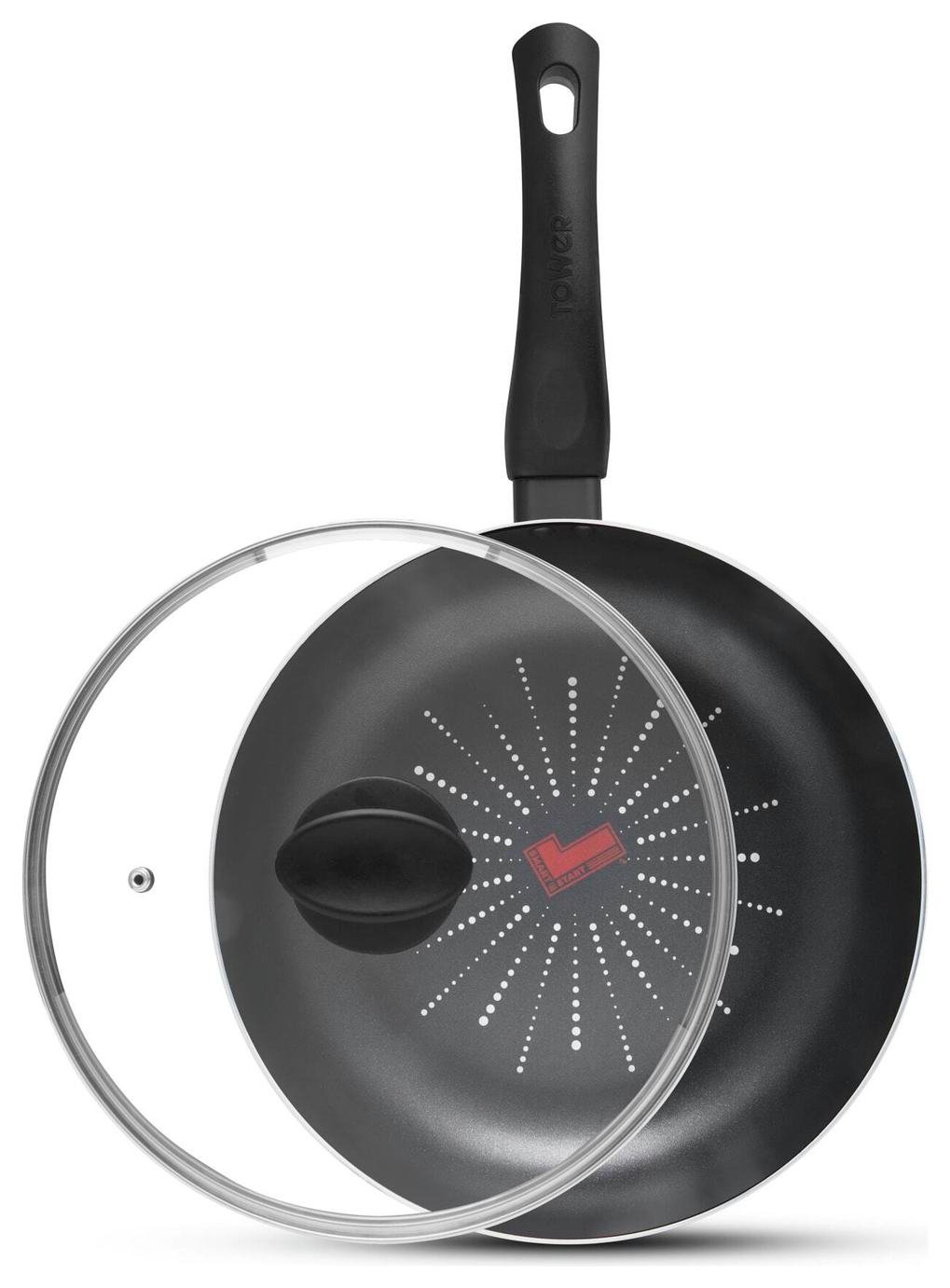 Tower Smart Start Classic 28cm Aluminium Multi Pan - Black