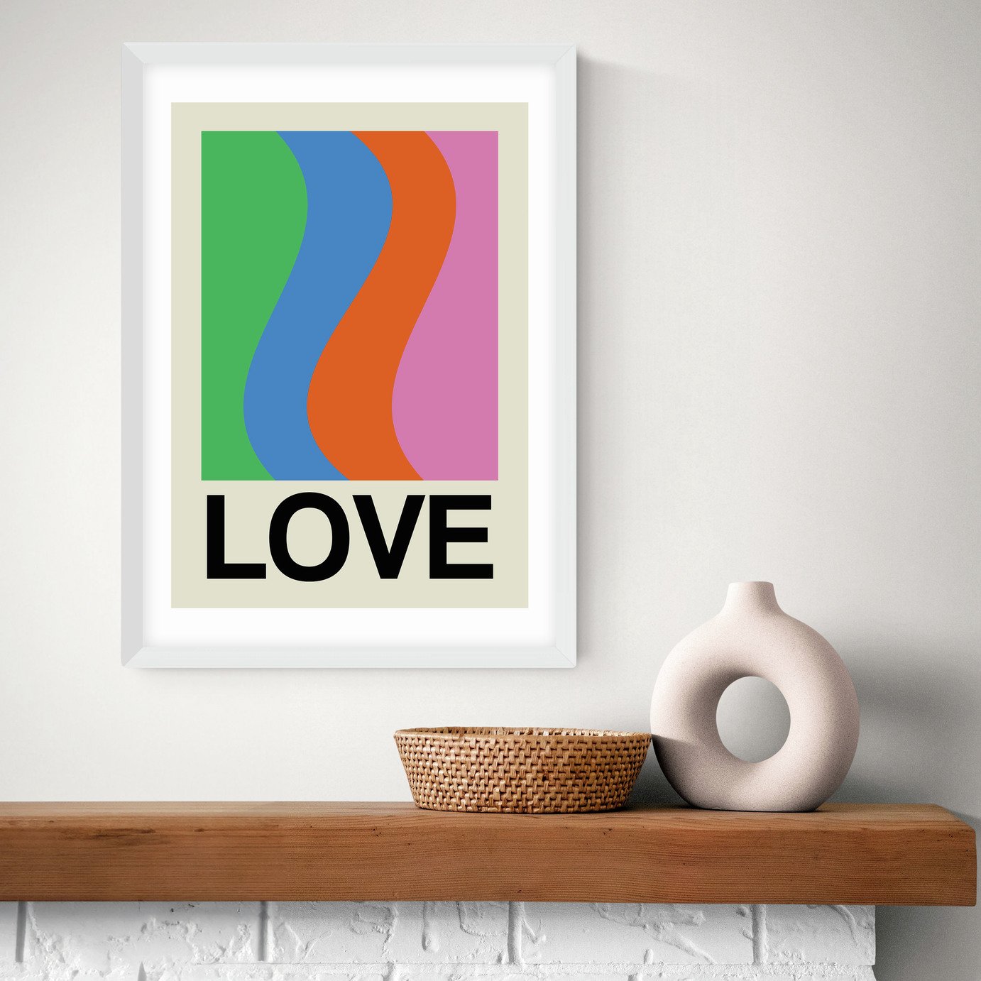 East End Prints Love Wave Gala Art Print