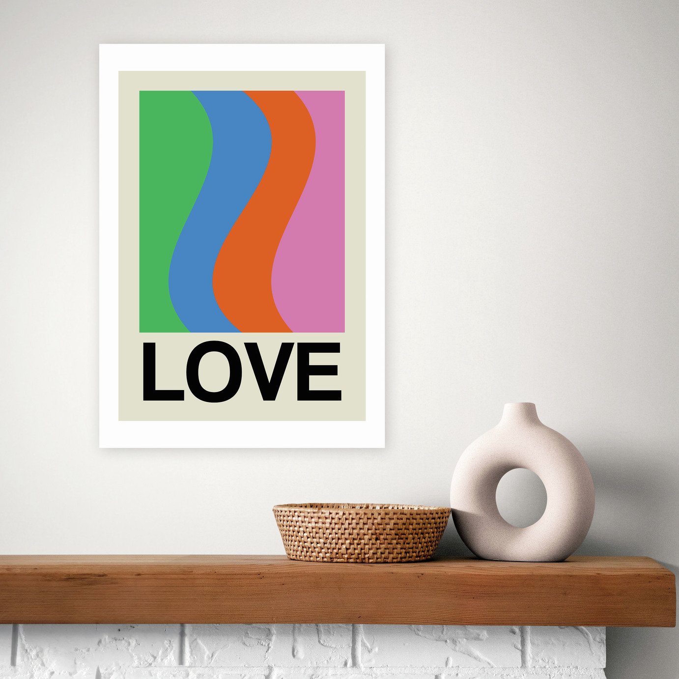 East End Prints Love Wave Gala Art Print