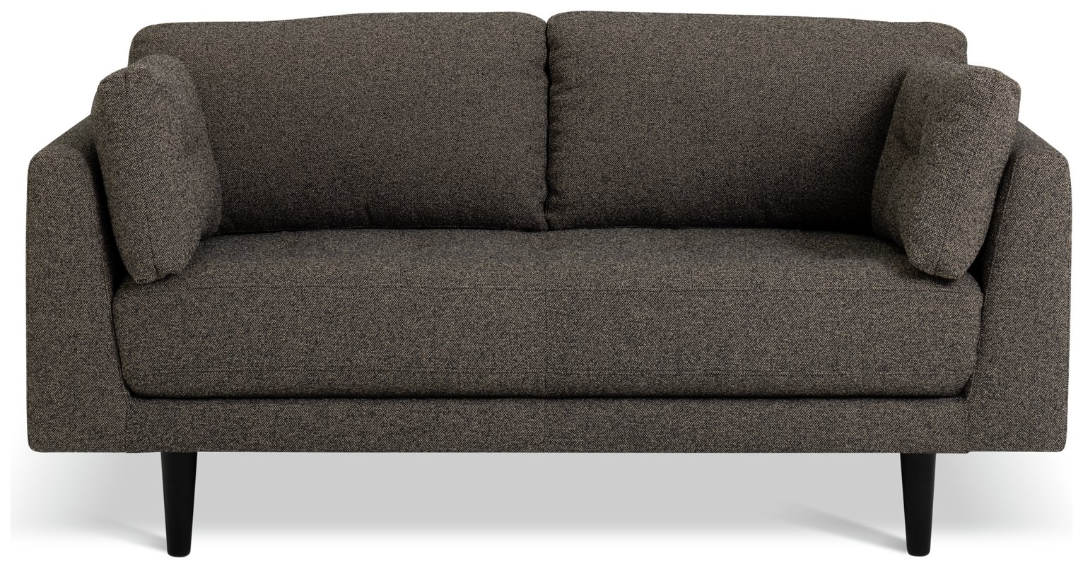 Habitat Kleo Fabric 2 Seater Sofa - Charcoal