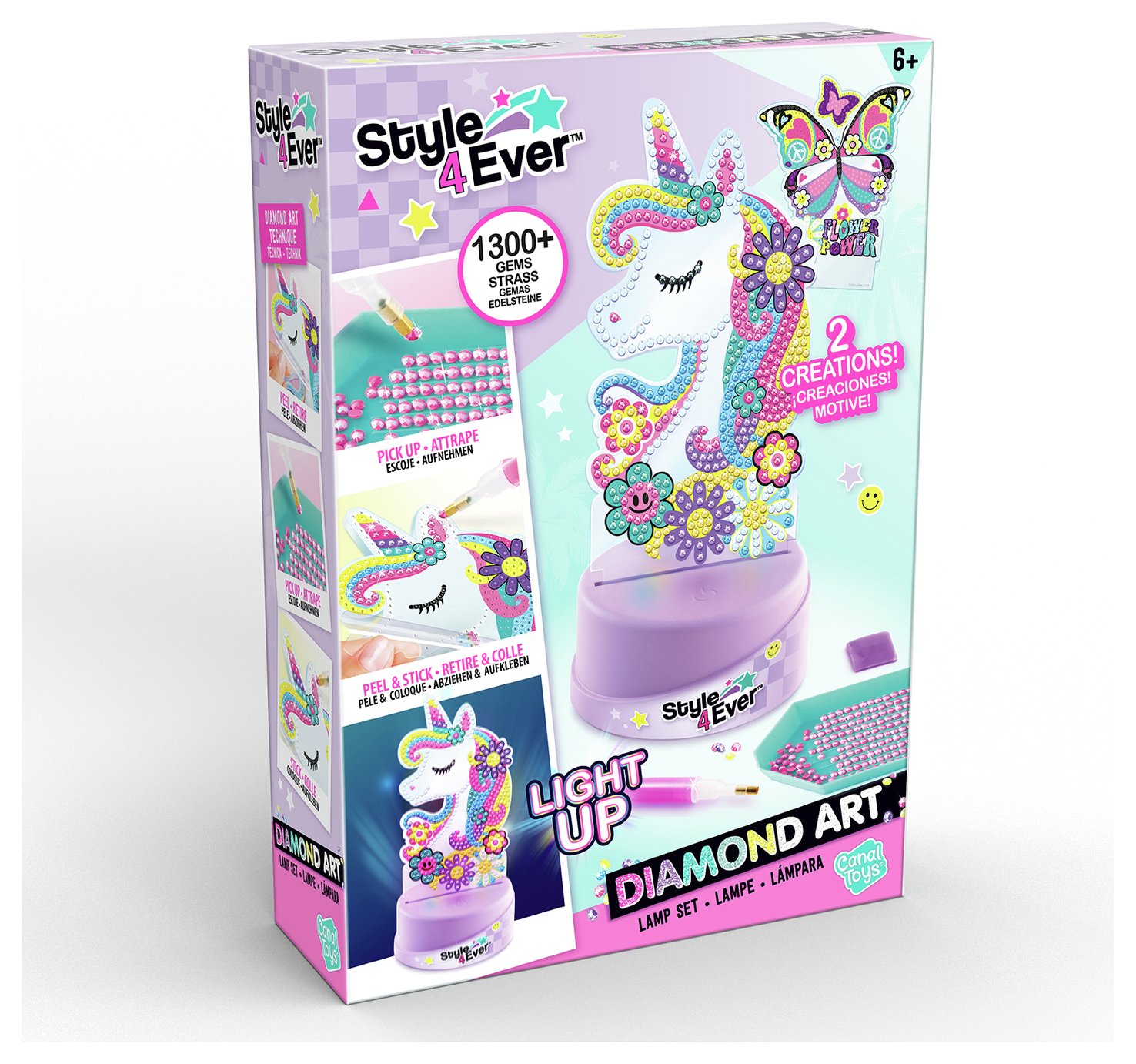 Style 4 Ever Diamond Art Lamp Set