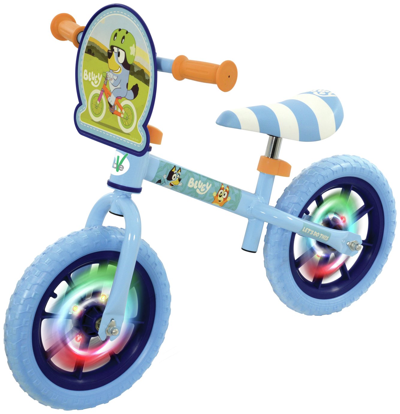 Bluey 12inch Kids Balance Bike with Light Up Wheels