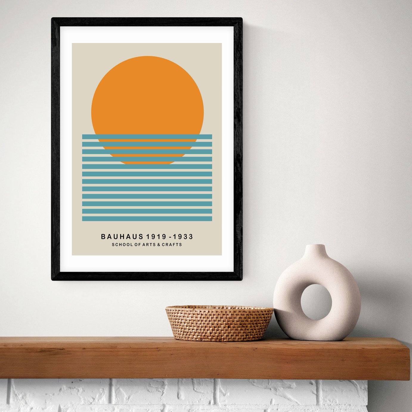 East End Prints Sun Bauhaus Art Print