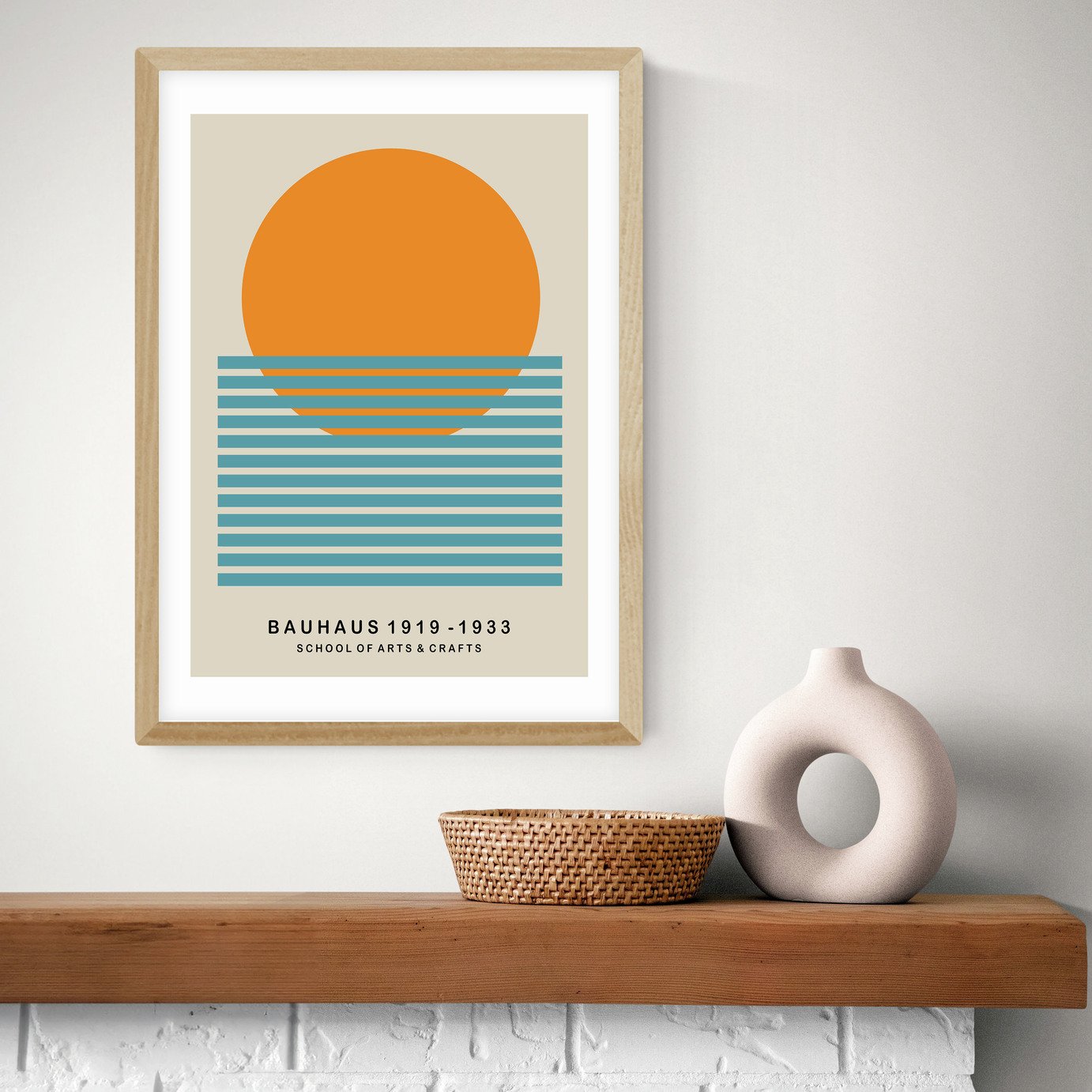 East End Prints Sun Bauhaus Art Print